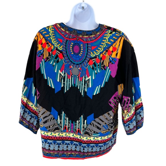 Flying Tomato Boho Open Front Lightweight Blazer Kimono Sleeve Womens Size M - Picture 3 of 4